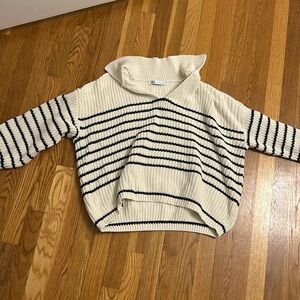 Zara Striped Oversized Sweater